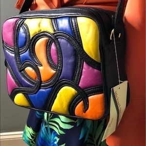 Vintage color block bag NWT, with flaws